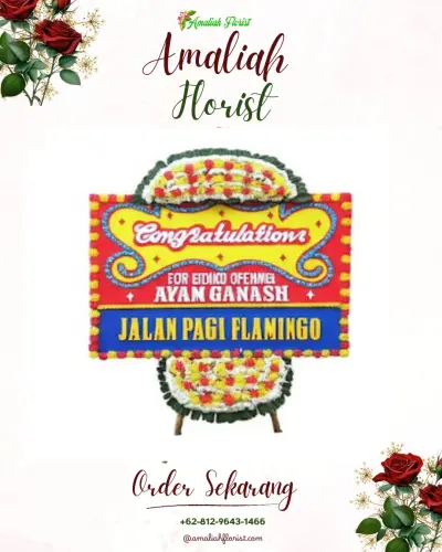 Bunga Papan Congratulation di Penyaringan